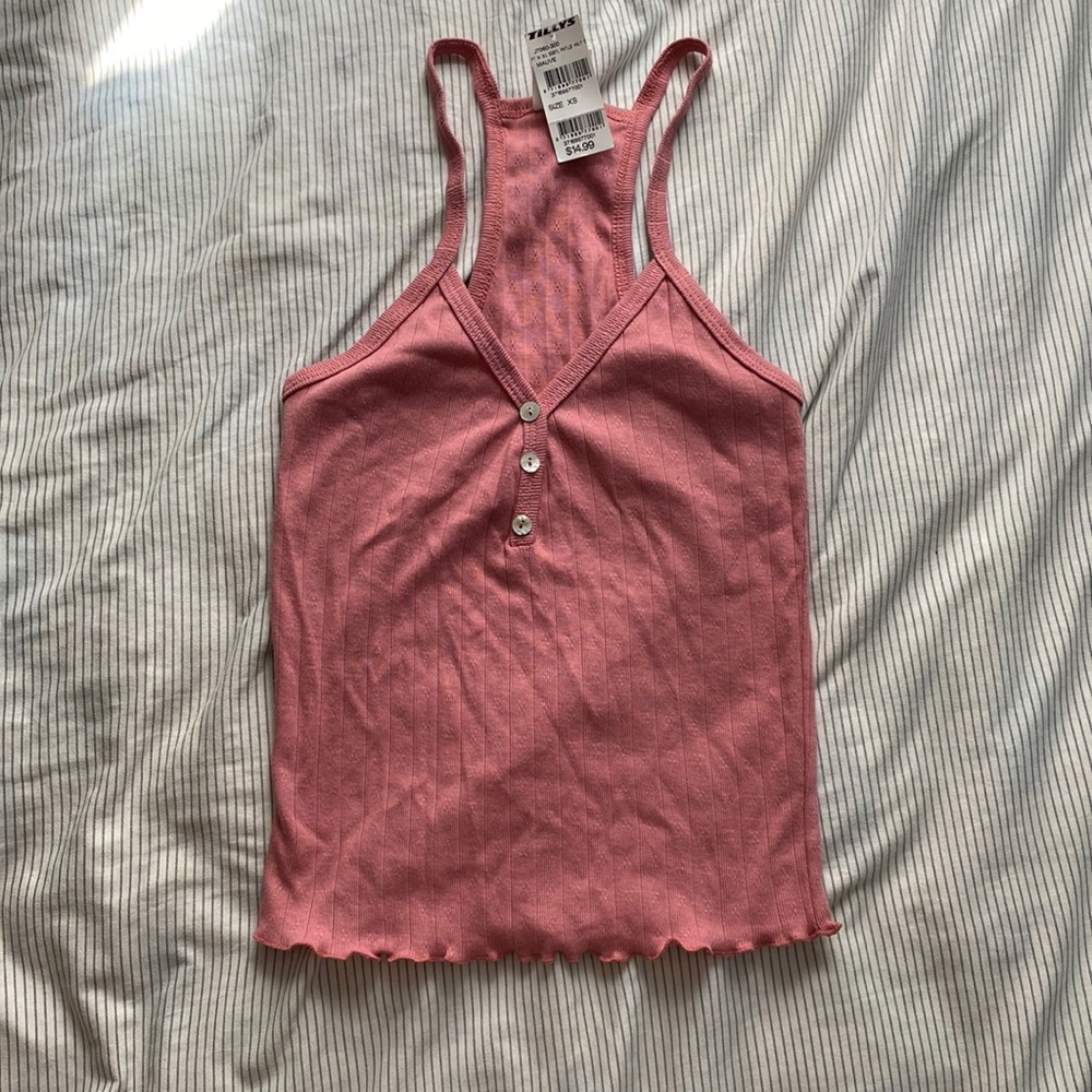 TILLYS pink tank top